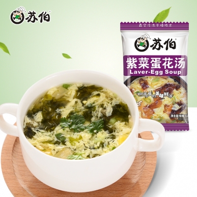 廣東蘇伯6g裝紫菜蛋花速食湯